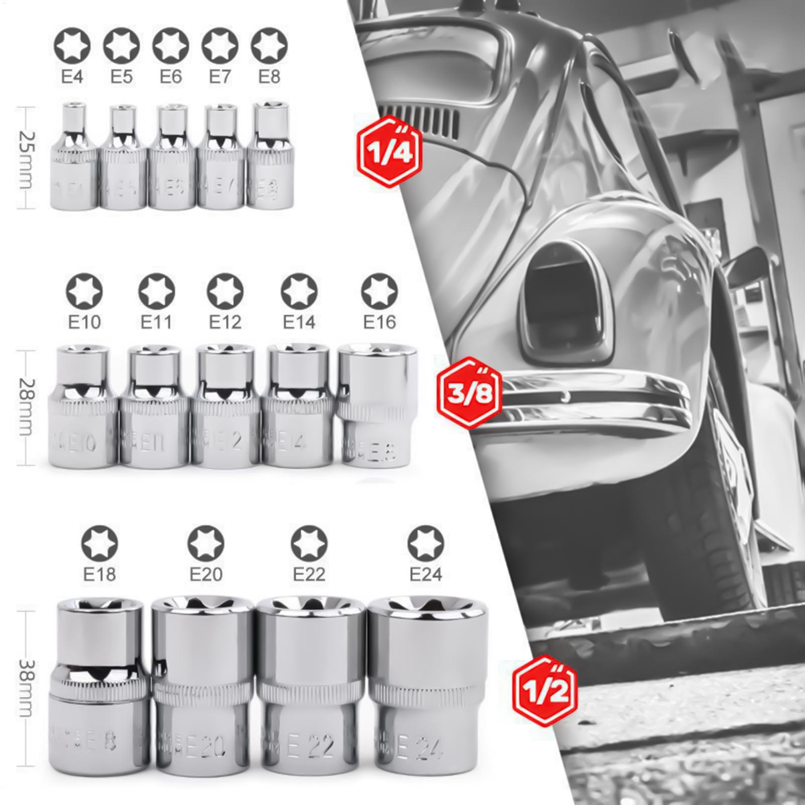 Socket Set - Conjunto de Soquetes Portátil Multifuncional de