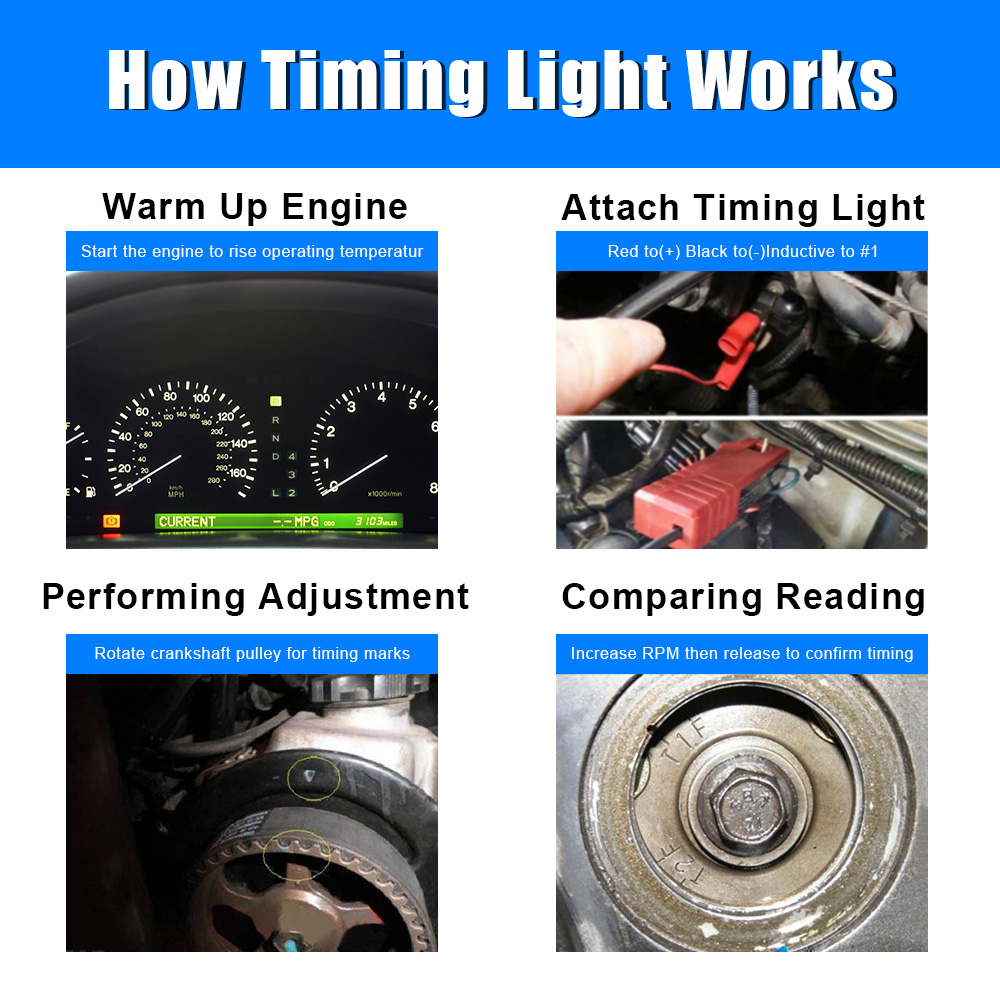 Ignição do carro Timing Ferram - Timing Light Gun avaliação e preço